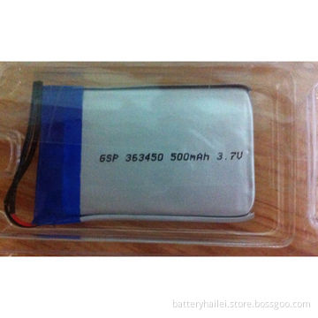 Lithium Polymer Battery, 3.7V 500mAh , Suitable for Bluetooth Keyboard OEM/ODM battery Welcome